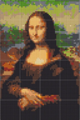 La Joconde en mosaïque, format L
